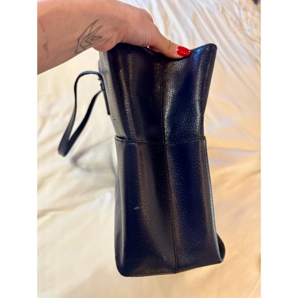 Kate Spade Tote Large Navy Blue Vintage Grand Street Gabriel Quiet Luxury - Picture 4 of 16